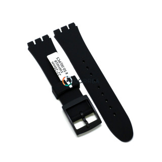 Каучуковий ремінець для годинника Swatch SUO чорний RKS-010